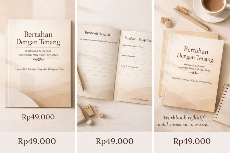 Bertahan Dengan Tenang-Workbook & Planner Menghadapi Masa Tidak Pasti 2026 by Mauric Damanik