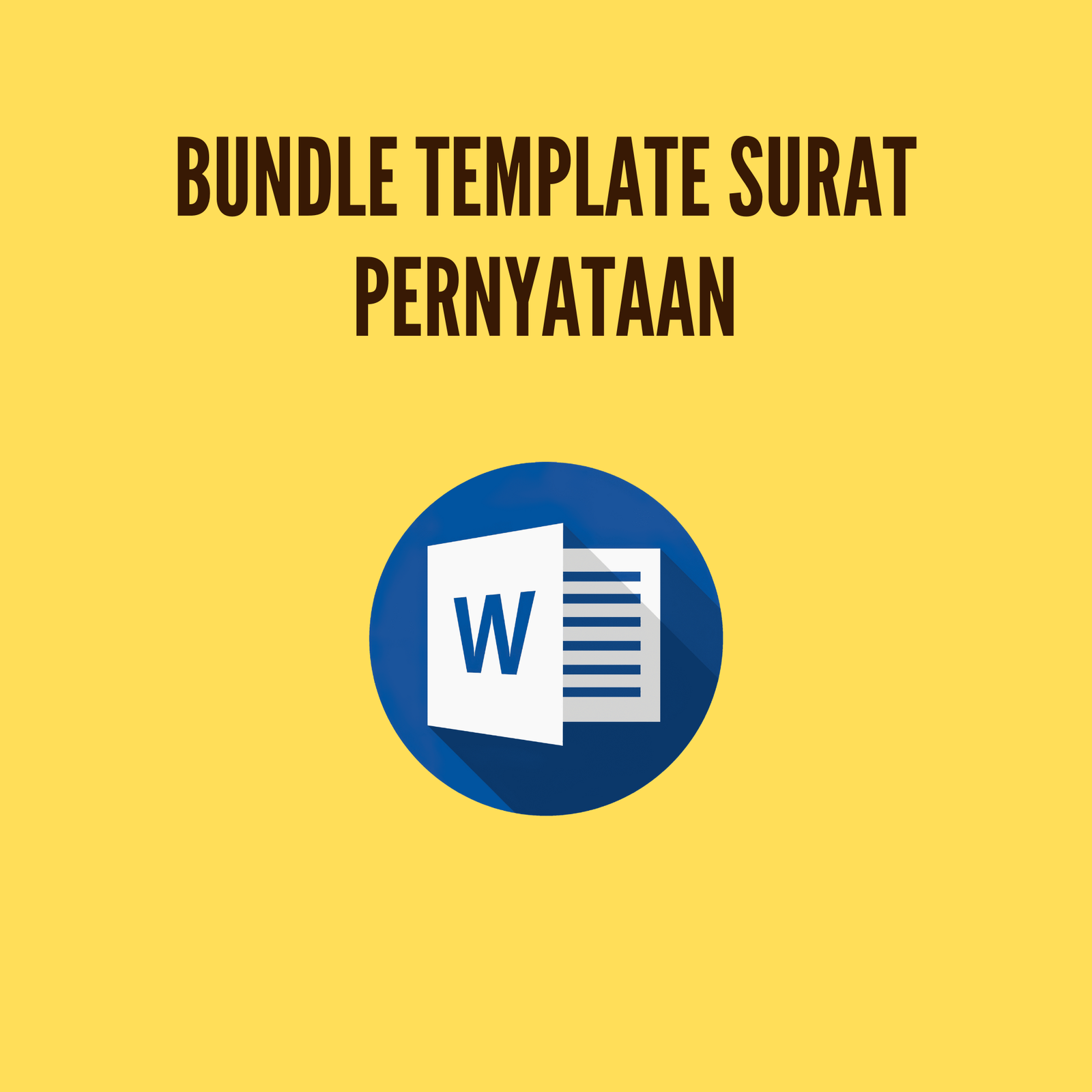 Template Surat Pernyataan