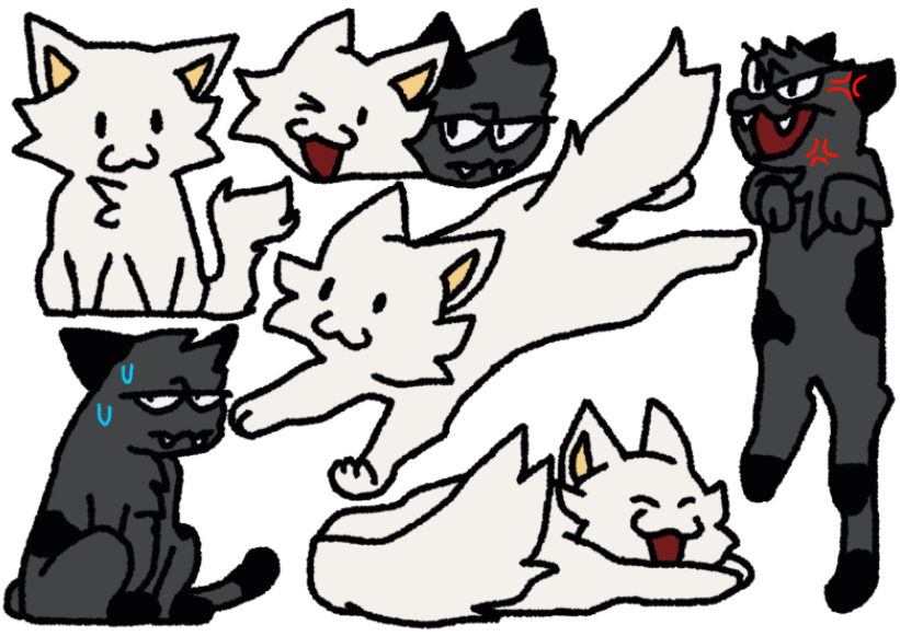 Cat Stickers – Kitty & CAT Illustration