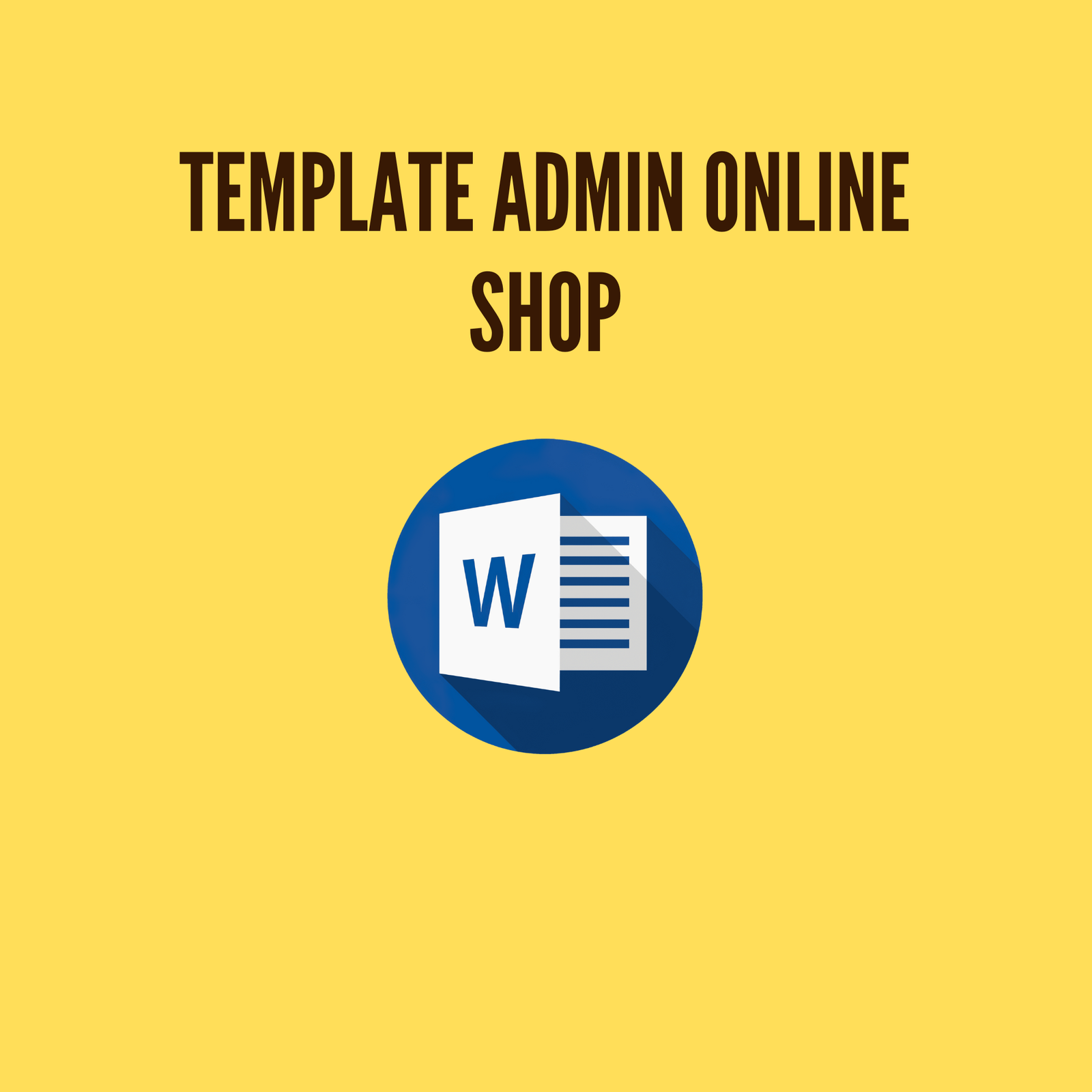 Template SOP Admin Online Shop