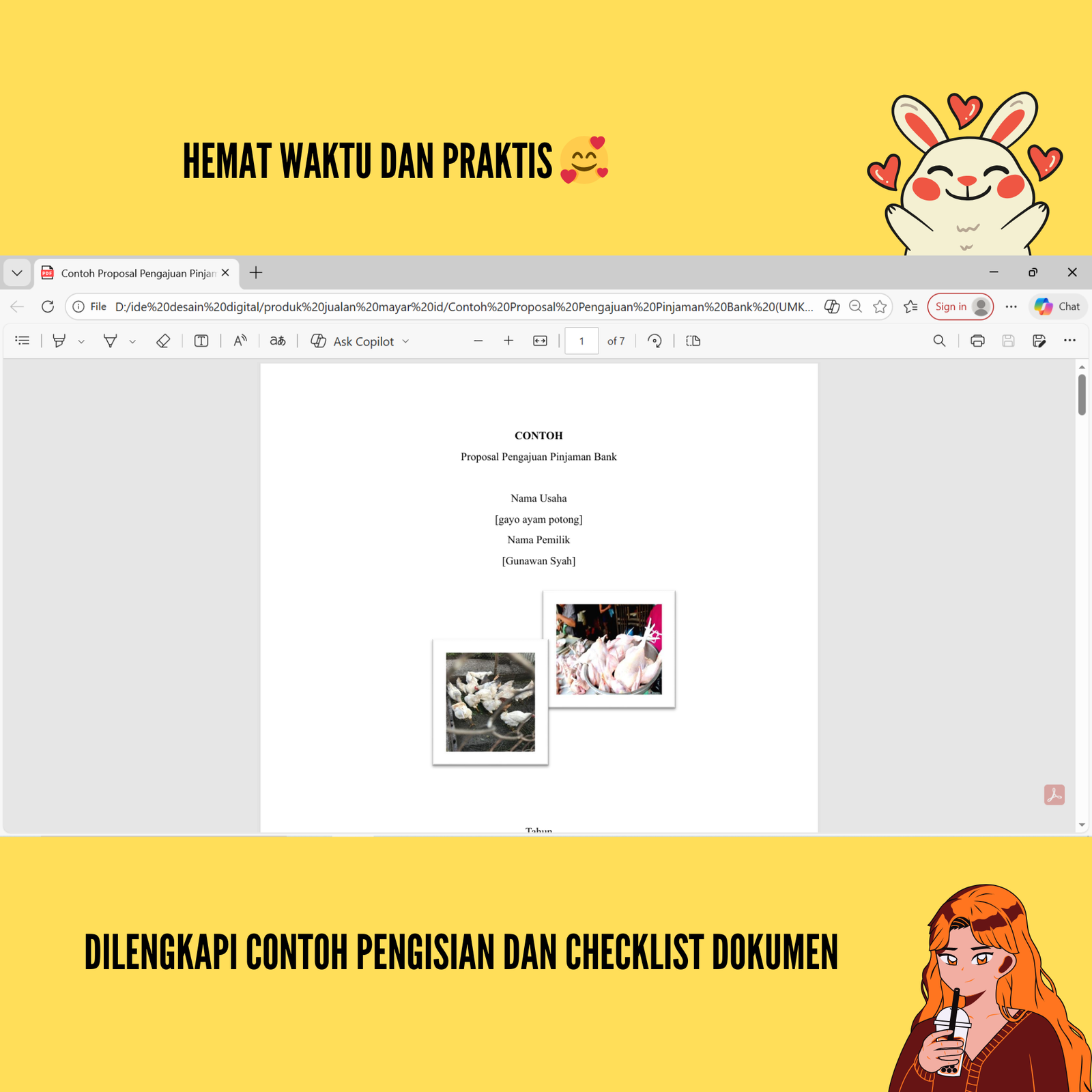 Template Proposal pengajuan pinjaman Bank untuk UMKM