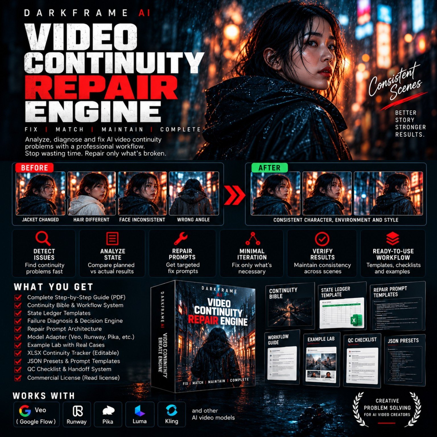 DARKFRAME - AI VIDEO CONTINUITY REPAIR ENGINE by Carlan Hasanudin